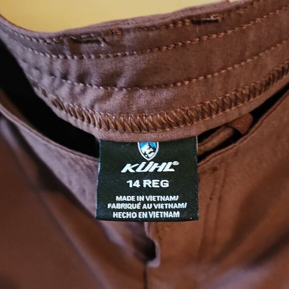 Kuhl Brown Cargo Pants Lightweight Relaxed Fit Size 14 Ankle - Picture 2 of 7